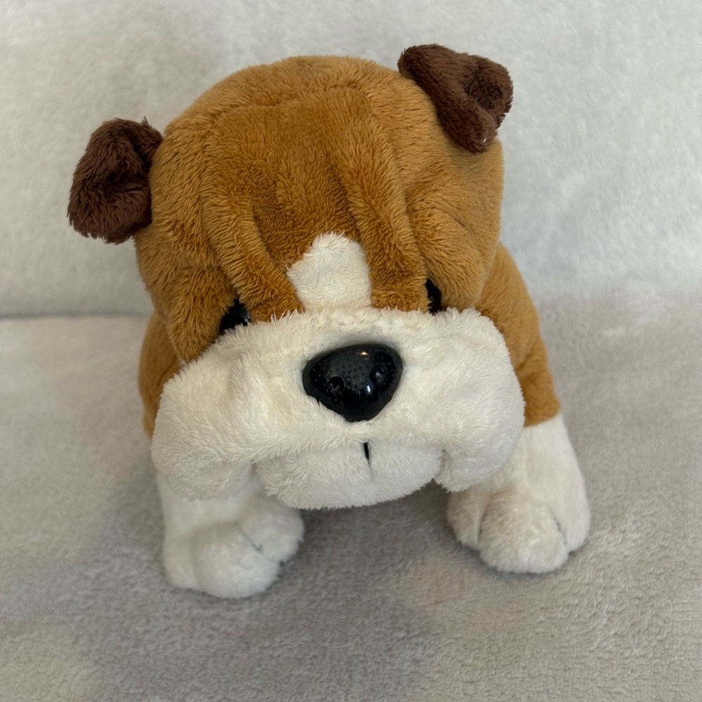 Webkinz Lil Kinz Bulldog Dog Plush 7” Stuffed Animal  Toy NO CODE HM126 Retired